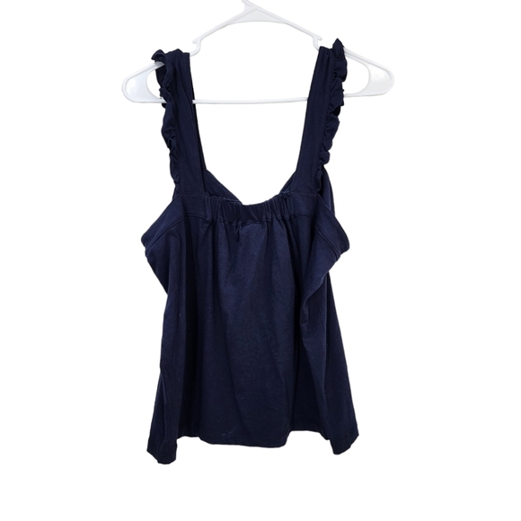 J. Crew Women's Navy Bow Tank Top - L - Picture 3 of 8